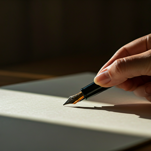 pen writing on paper